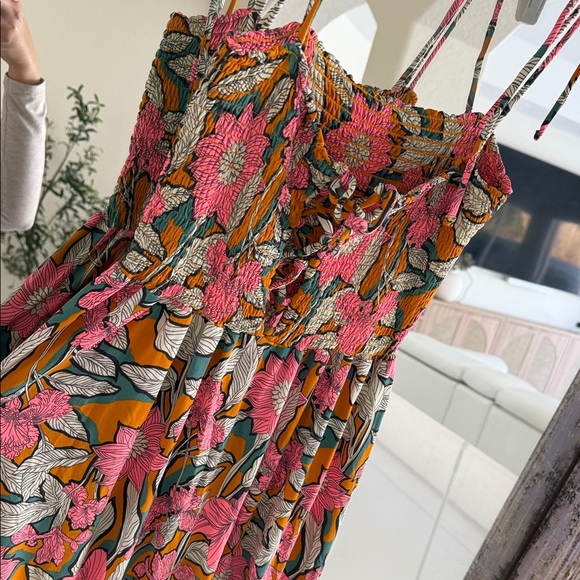 Maaji Tropical Floral Maxi Dress - Pink and Orange - Picture 7 of 7